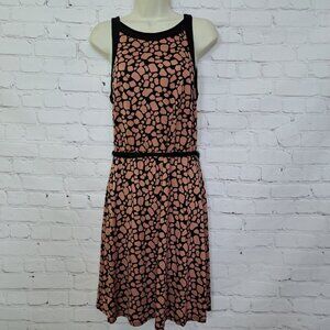 Loft Animal Print Sleeveless Dress Size Medium